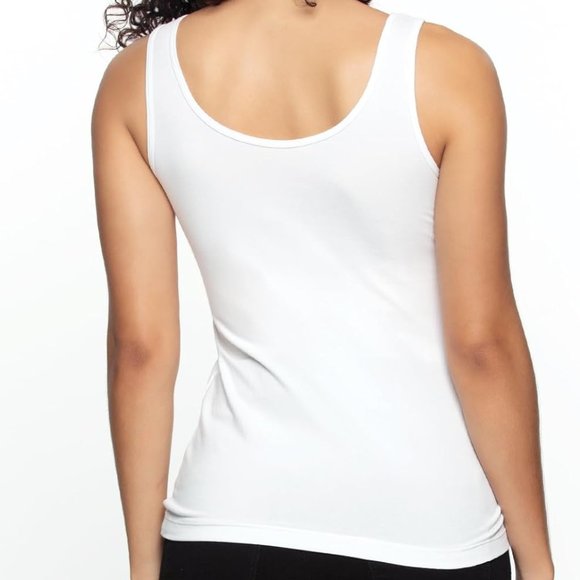 NWT Felina Women's Reversible Neckline 4 Pack Cotton Tank Top Size M $65 9C192 - Picture 3 of 8